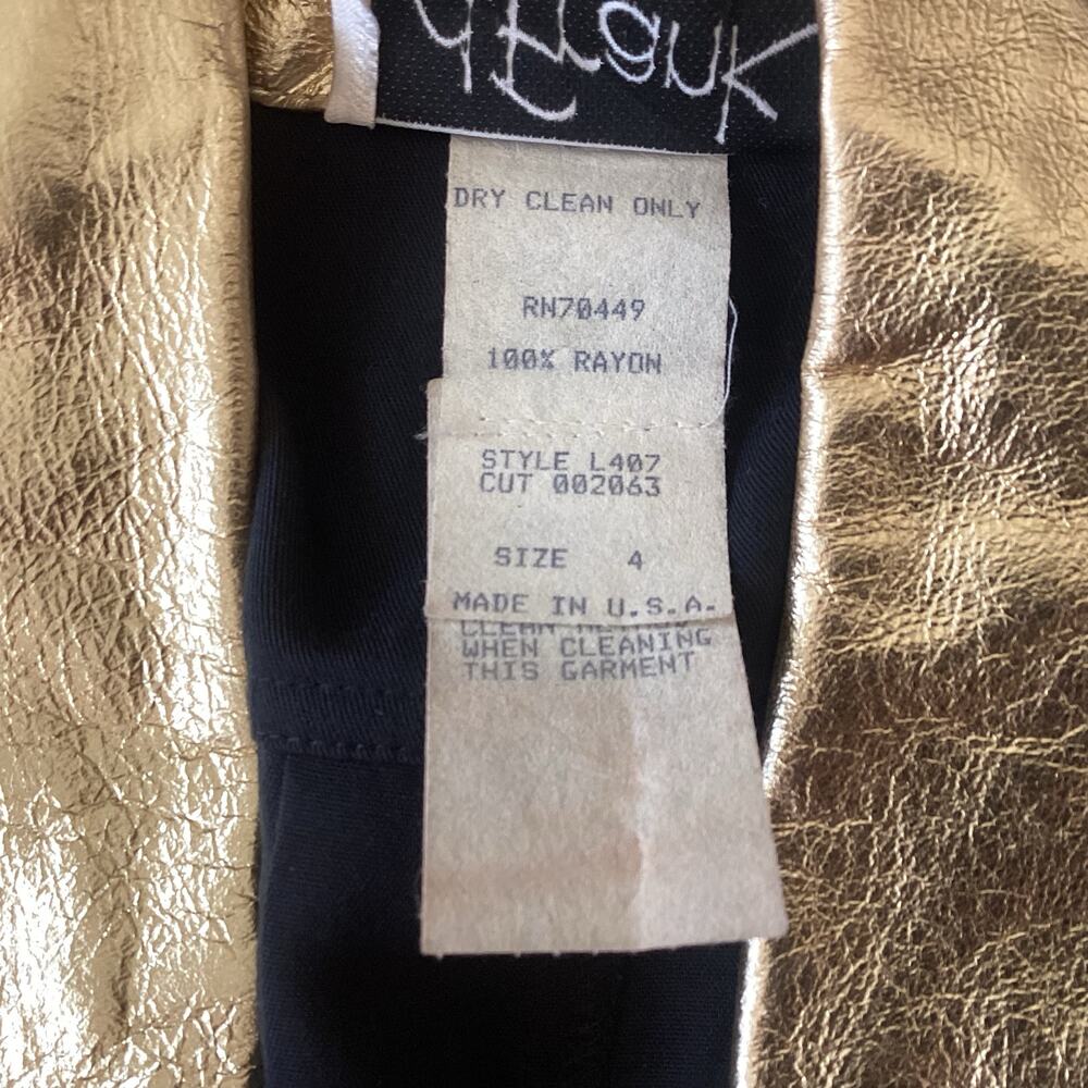 Vintage 80s Black and Gold Jumpsuit - Picture 9 of 9